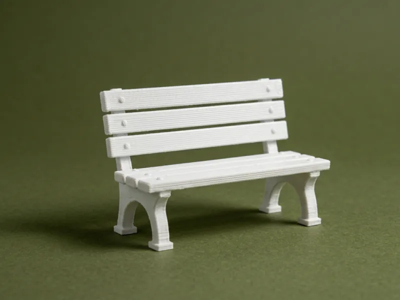 1:12 Schaal Parkbank 3D-model