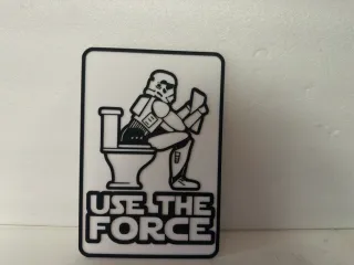 Star Wars Stormtrooper Use the force sign