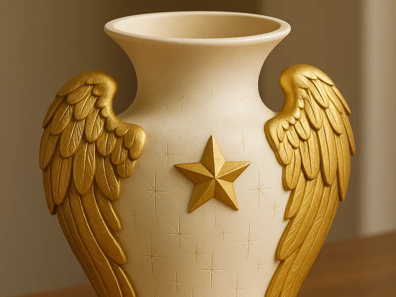 Angel Christmas Vase
