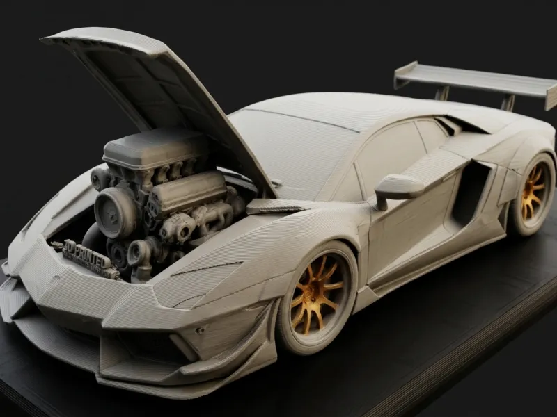 Концепт-кар Lambo с максимальной мощностью двигателя