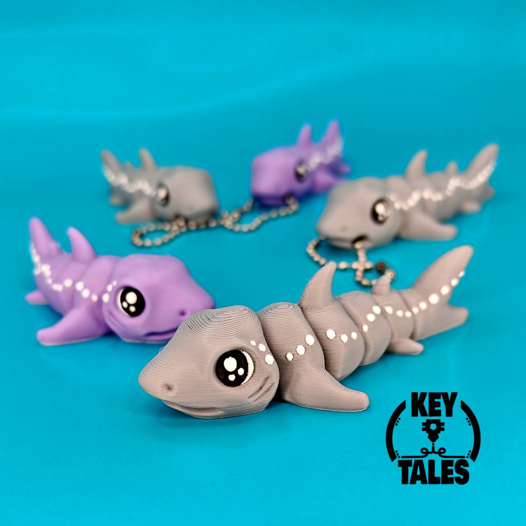 The Shark (flexi - keychain - magnet & mini!)