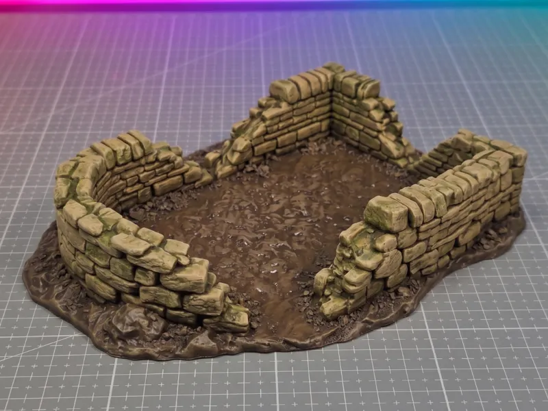 Stone House Ruin - Grimdark Wargame Terrain