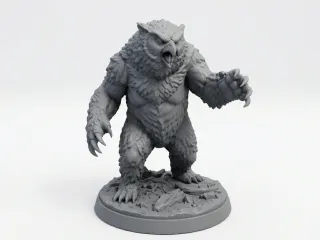Owlbear statue