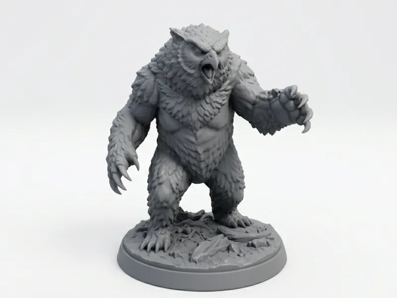 Owlbear statue