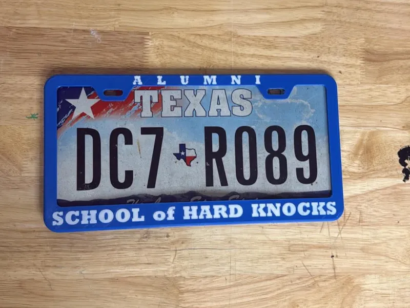 School of Hard Knocks Kentekenplaat-C