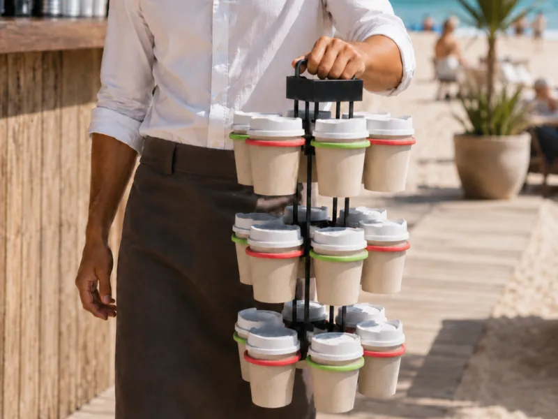 Portavasos Modular – Lleva 6+ vasos con una sola mano