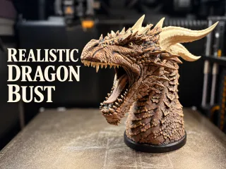 REALISTIC DRAGON BUST