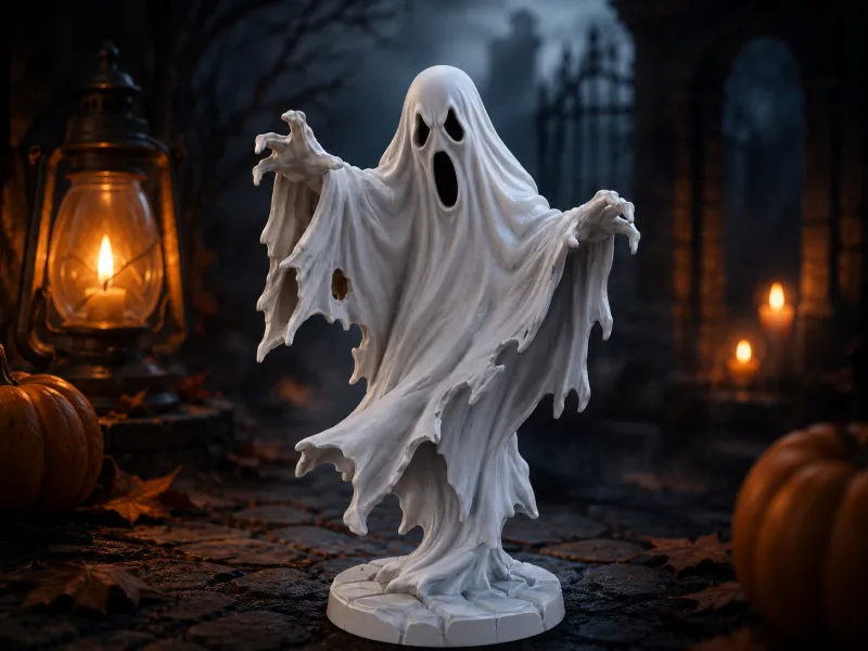 Haunted Ghost – Spooky Halloween Statue