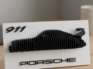 Porsche 911 3d frame art