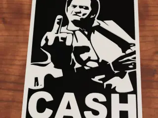 Johnny Cash middle finger