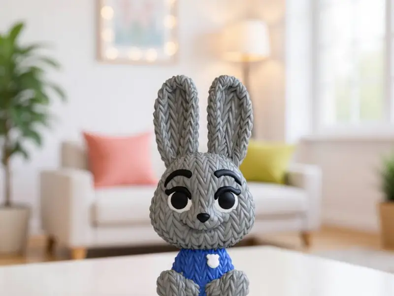 Baby Judy Hopps Rabbit From Zootopia - Knitted - Crochet