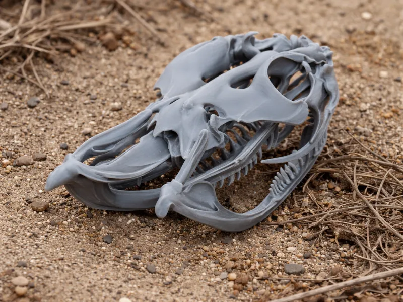 Rhinoceros Viper Skull