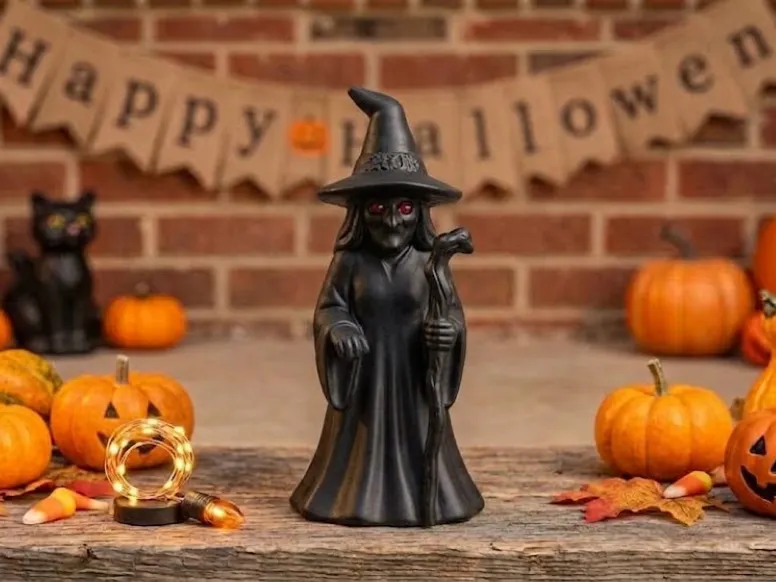 BRUXA OLHOS VERMELHOS - HALLOWEEN