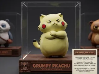 Grumpy Pikachu From Grumpy Animals