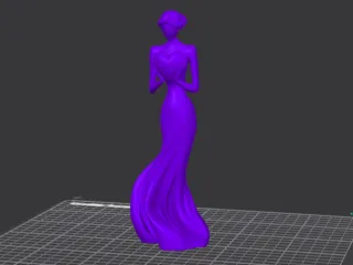 Mother with heart sculpture