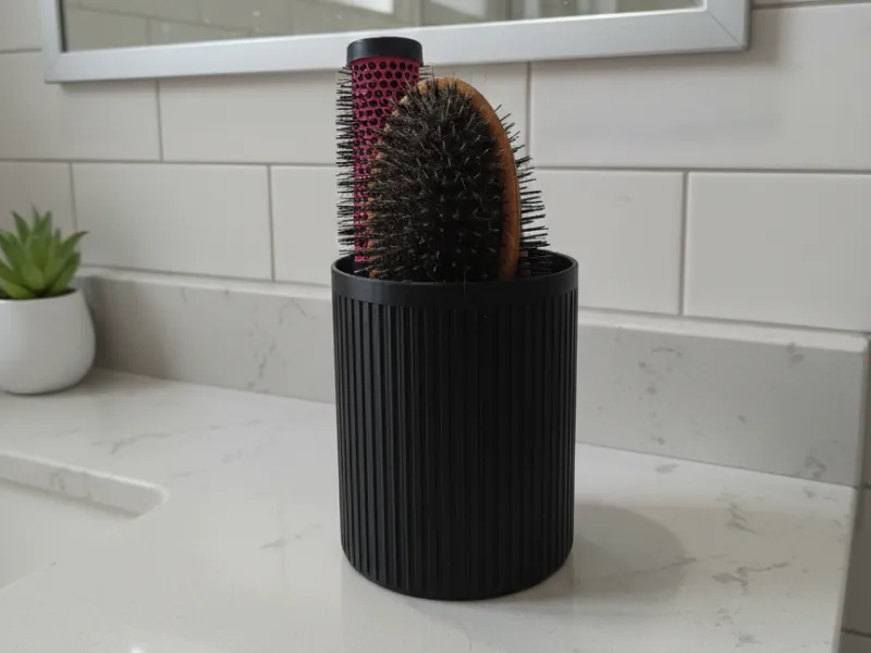 Minimal Hair Brush & Comb Holder