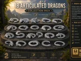 Articulated Dragons Collection Pack - 18 Models-0