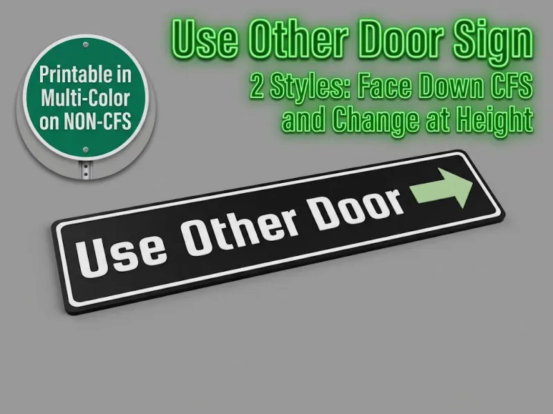 Use Other Door Sign - CFS & NON-CFS Versions