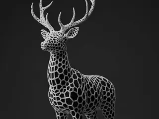 Reh, Hexa Skulptur