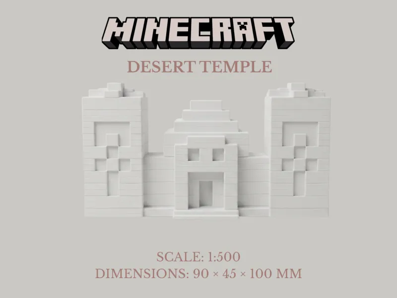 Minecraft Desert Temple 3D Model