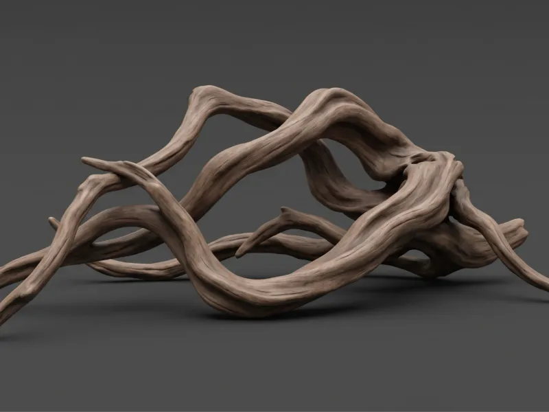 Natural Twisted Driftwood Branch for Aquascape and Terrarium
