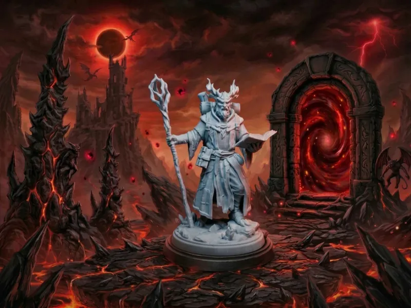 Ancient Druid Archmage – Fantasy Miniature for DnD and RPG