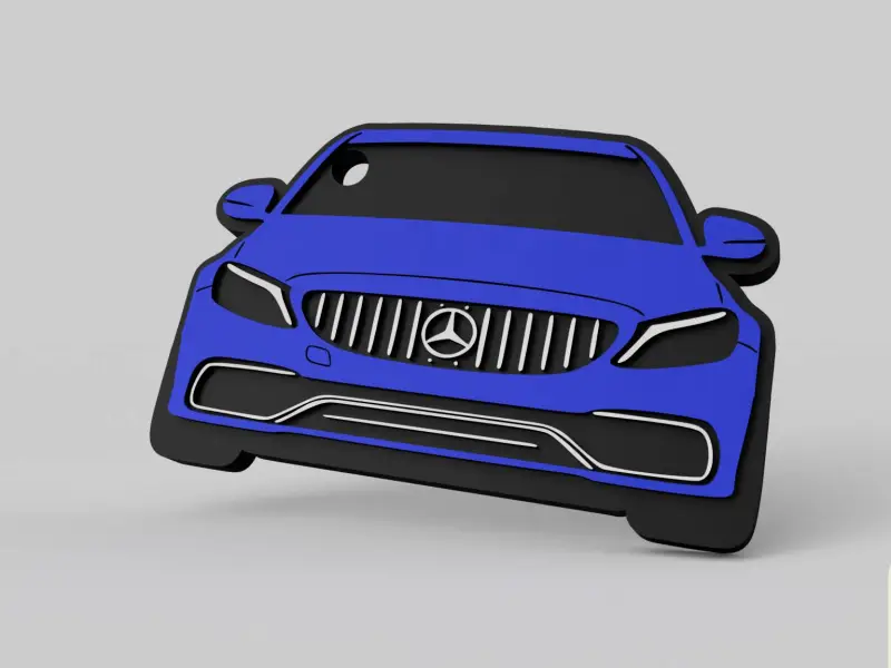 Mercedes C63s AMG - keychain