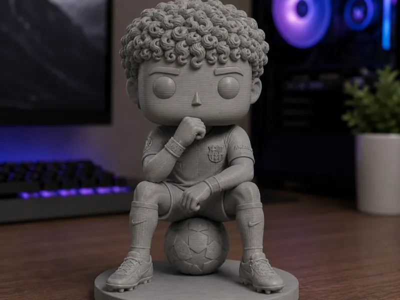 Lamine Yamal - Figurine Fan Art du FC Barcelone