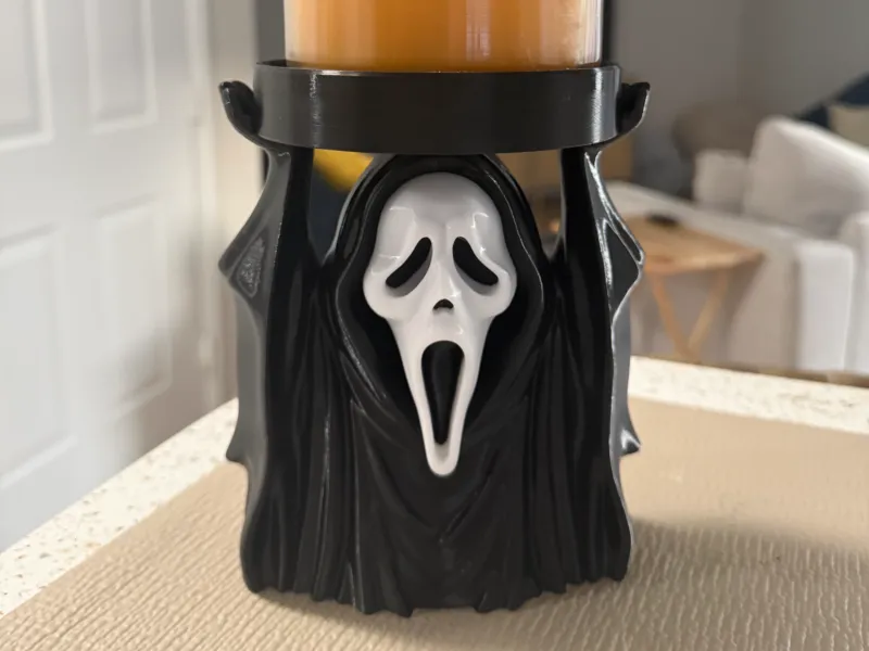 Ghost Face Candle Holder Multi-Color