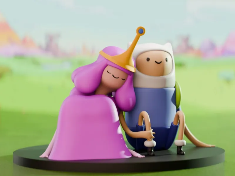 Adventure Time Finn & Princess Bubblegum Collectible