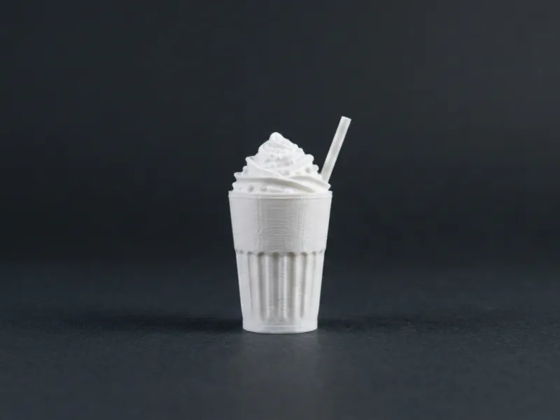 Modelo de Milkshake com Chantilly