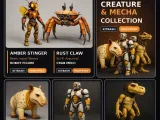 Creature & Mecha Collection – High-Poly Kitbash Character-0