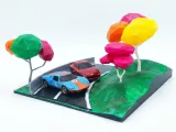Low Poly Drift Diorama - 1/48 Scale Car Display Base-0