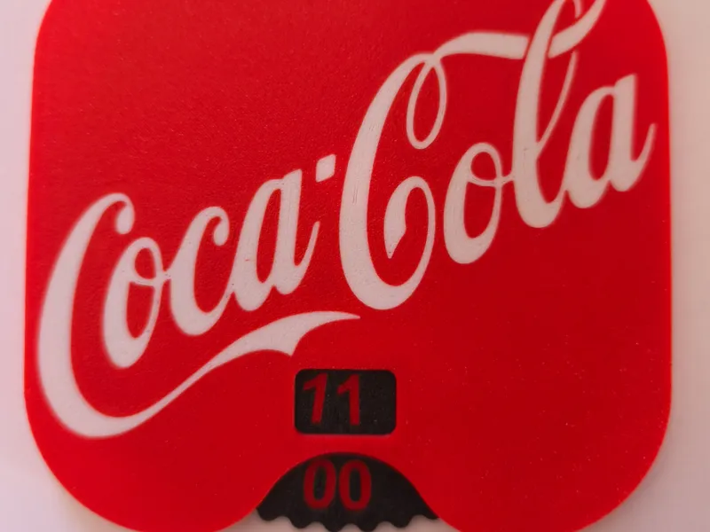 Parkeerschijf Klok Coca Cola