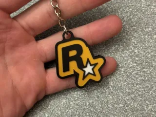 Rockstar Games Keychain