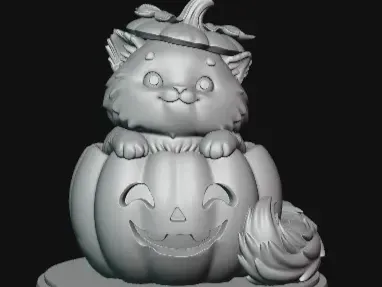Pumpkin Cat