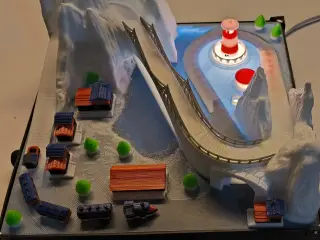 Winter Polar City Train Diorama-Miniature world