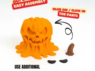 ANGRY MELTING PUMPKIN (MULTIPART) / HALLOWEENDECOR