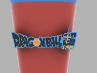 Vaso con temática de Dragon Ball Super