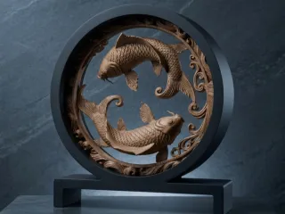 KOI Fish decor