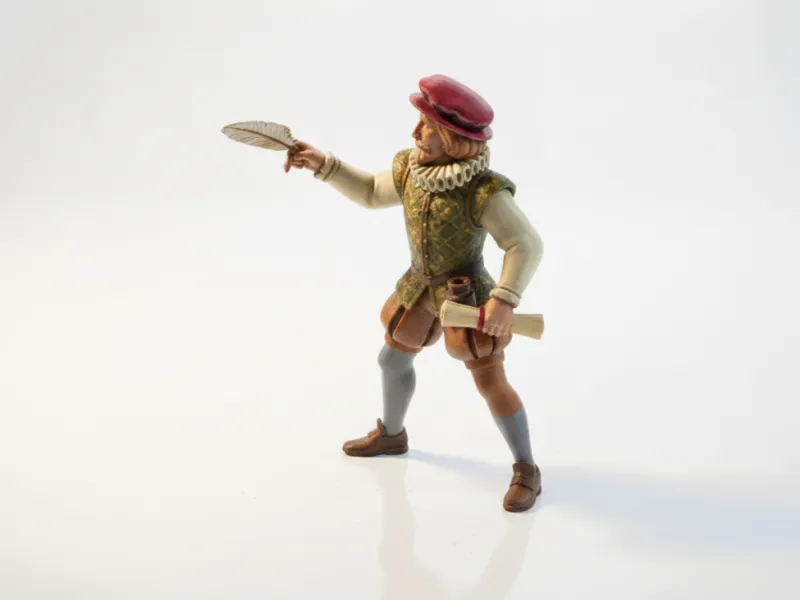 Shakespeare Historische Figurenstatue 3D-druckbar