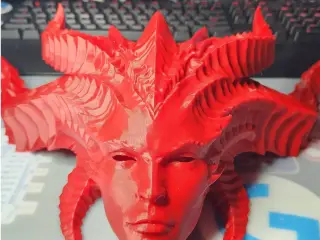 Lilith (Diablo IV) LED Hollow Demon Bust | Glowing Display