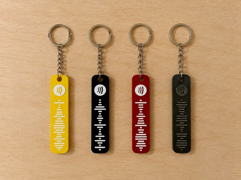 Customizable Spotify keychain