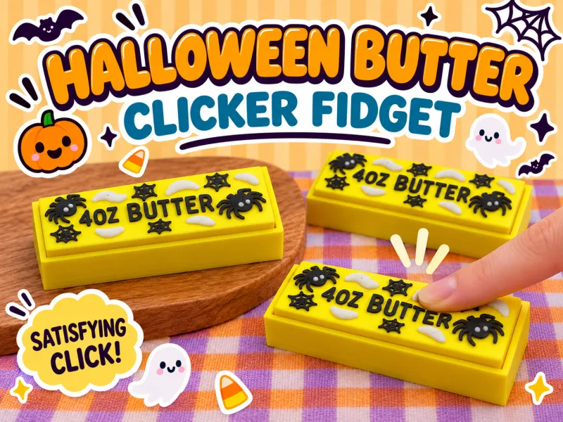 Halloween-viraler Butter-Clicker 4oz-Buttermodell