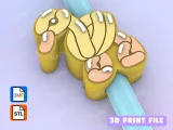 Straw Topper duck balloon-0