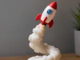Rocket Launch Smoke Display – 3D Printable Desk Decor-0