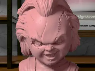 Chucky Head Pot Decoration