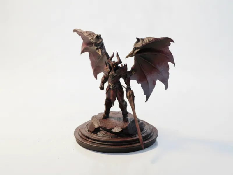 Aatrox Winged Warrior Figurine League 3D Printable