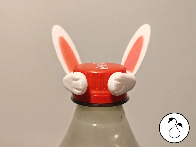 Easter Bunny Bottle Topper & Cork Accessory (Cola, Wine,...)