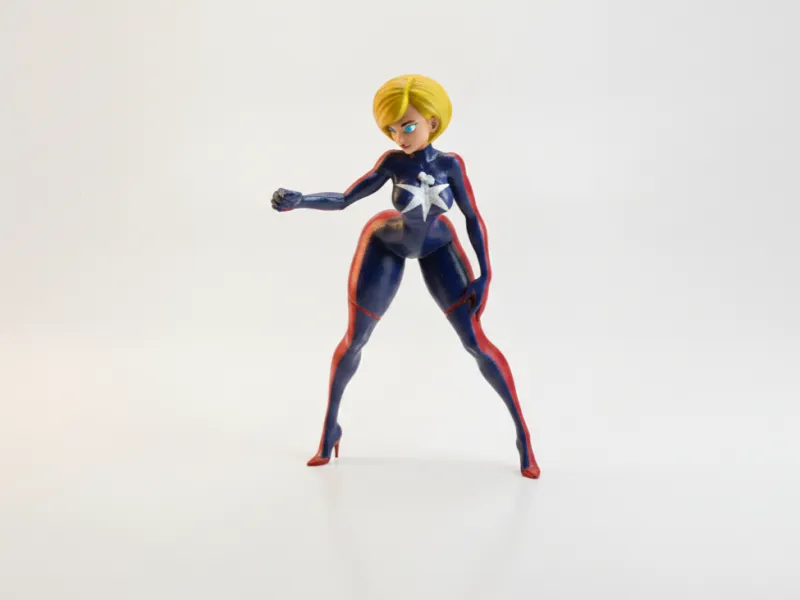 ミス・インクレディブル フィギュア カートゥーン アニメ 3Dプリント可能